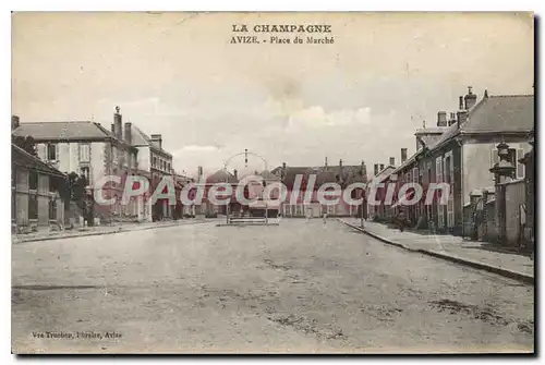 Cartes postales La Champagne Avize Place Du Marche