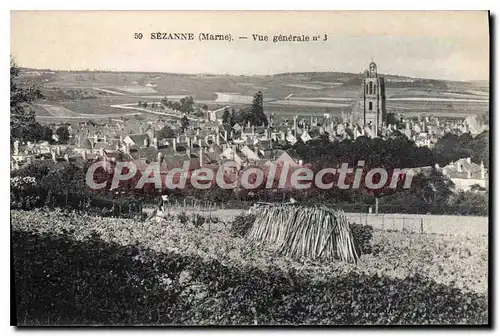 Cartes postales Sezanne Vue Generale