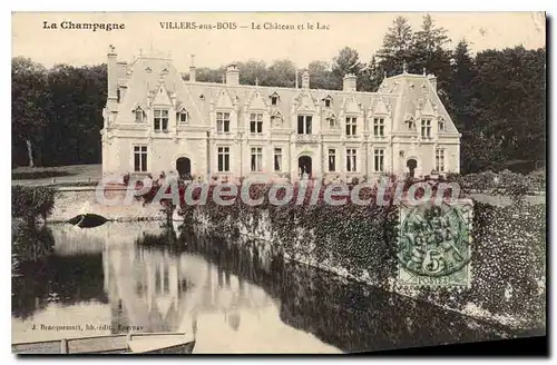 Ansichtskarte AK Villers aux Bois le ch�teau le lac