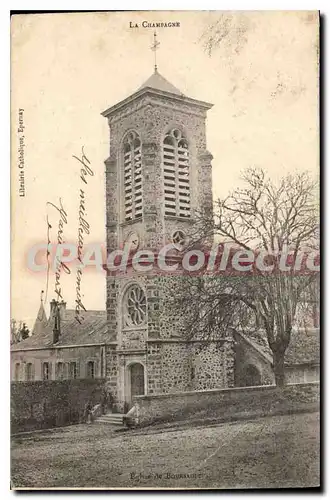 Cartes postales La Champagne �glise de BOURSAULT