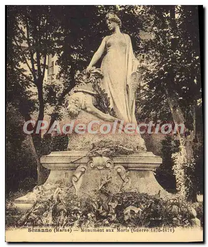 Cartes postales Sezanne Monument Aux Morts