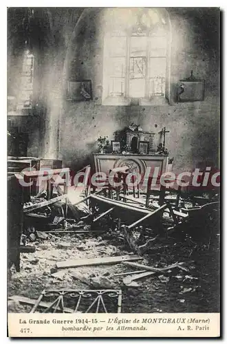 Cartes postales Montceaux L'Eglise La Grande Guerre