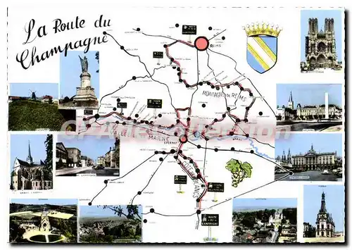 Cartes postales moderne La Route Du Champagne