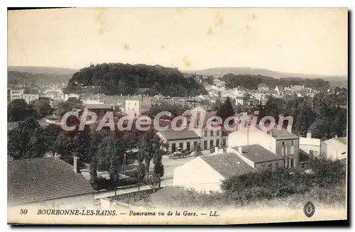 Cartes postales BOURBONNE Les Bains Panorama Vu De La Gare
