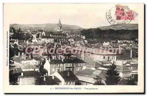 Cartes postales BOURBONNE Les Bains Vue Generale