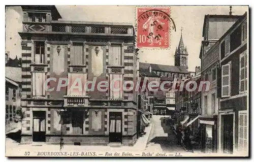 Cartes postales BOURBONNE Les Bains Rue Des Bains