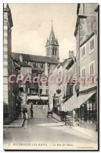 Cartes postales BOURBONNE Les Bains La Rue Des Bains