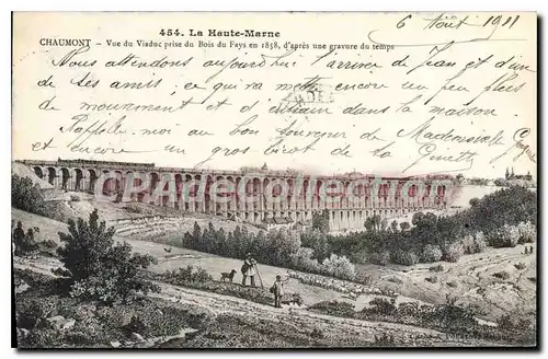 Cartes postales Chaumont Vue Du Viaduc Prise Du Bois du Fays