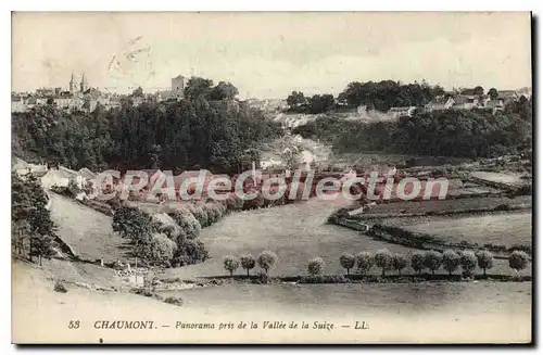Cartes postales Chaumont Panorama Pris De La Valle De La Suize