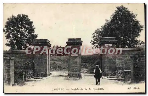 Cartes postales Langres Pont Levis De La Citadelle