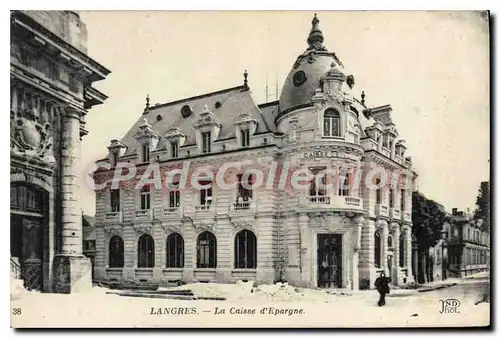 Cartes postales Langres La Caisse D'Epargne