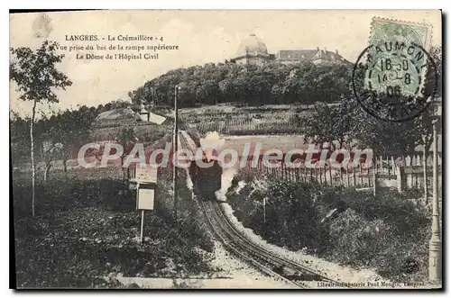 Cartes postales Langres La Cremaillere locomotive � vapeur