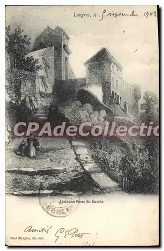 Cartes postales Langres ancienne porte du march�
