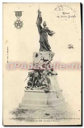 Cartes postales Saint Dizier monument si�ge 1544