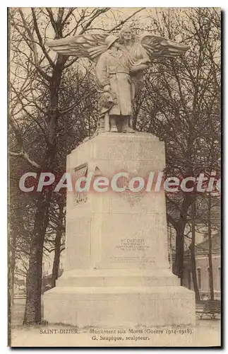 Cartes postales Saint Dizier Monument Aux Morts