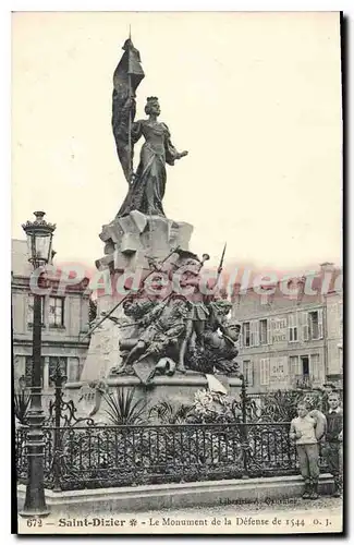 Ansichtskarte AK Saint Dizier Le Monument De la Defense De 1544