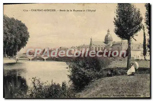 Cartes postales Chateau Gontier Bords De la Mayenne Et I'Hopital