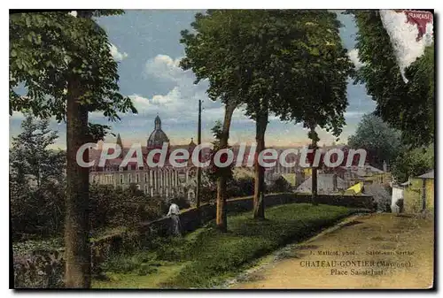 Cartes postales Chateau Gontier Place Saint Just