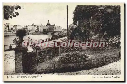 Cartes postales Chateau Gontier Entree Du Jardin Anglais