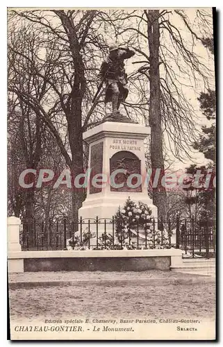 Cartes postales Chateau Gontier Le Monument