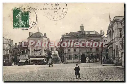 Cartes postales Laval Vue Prise De La Rue De Bel Air