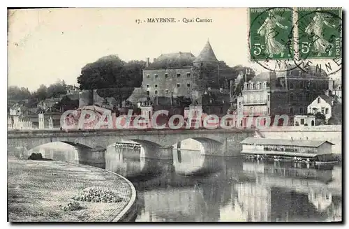 Ansichtskarte AK Mayenne Quai Carnot