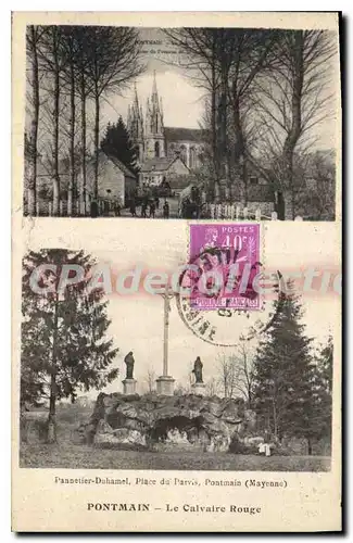 Cartes postales Pontmain Le Calvaire Rouge