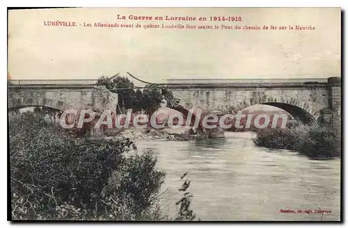 Cartes postales Luneville Les Allemands Avant De Quitter