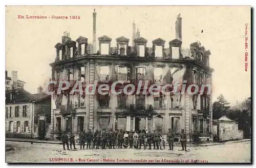 Cartes postales Luneville Rue Carnot Maison Leclerc