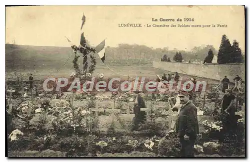 Cartes postales Luneville Le Cimetiere Des Soldats Morts Pour La Partrie