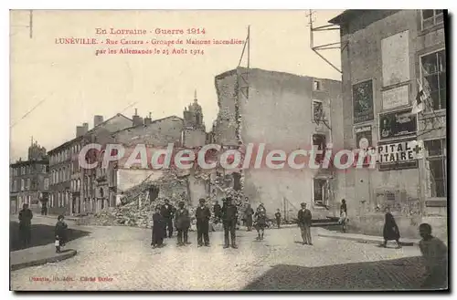 Cartes postales Luneville Rue Castara Groupe De Maisons