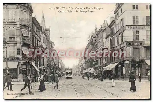 Cartes postales Nancy Point Central Rue St Georges