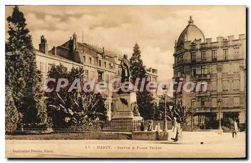 Cartes postales Nancy Statue et Place Thiers