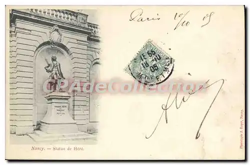 Cartes postales Nancy Statue De H�r�