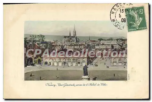 Cartes postales Nancy Vue Generale Prise De L'Hotel De Ville