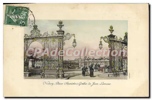 Cartes postales Nancy Place Stanislas Grilles De Jean Lamour