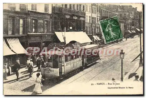 Cartes postales Nancy Rue St Jean Tramway