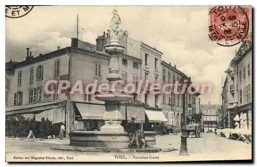 Cartes postales TOUL Fontaine Curel