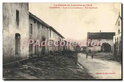 Cartes postales Herimenil Apres Le Bombardement Vue Interieure