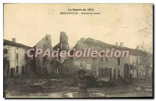 Cartes postales Remenoville Maisons En Ruines