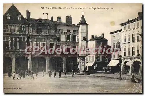 Cartes postales Pont A Mousson Place Duroc Maison Des Sept p�ch�s capitaux