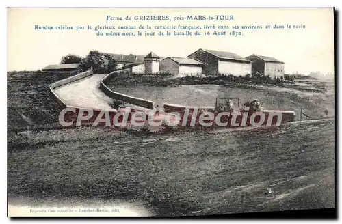 Cartes postales ferme de GRIZIERES pr�s Mars La Tour