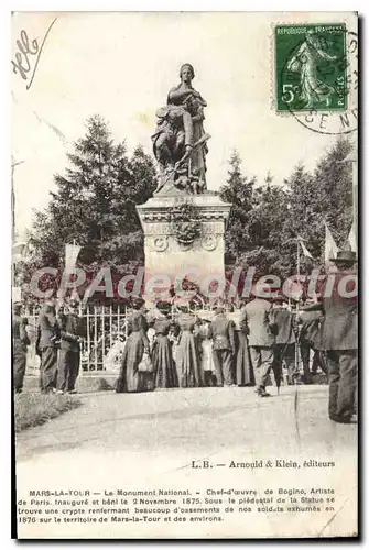 Cartes postales Mars La Tour Le Monument National