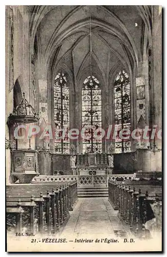 Cartes postales Vezelise Interieur De I'Eglise