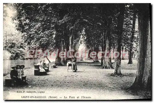 Ansichtskarte AK Ligny En Barrois Le Parc Et I'Ornain