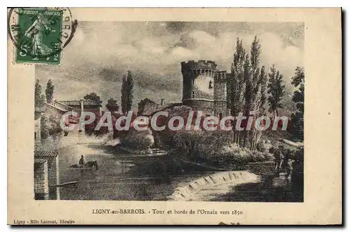 Cartes postales Ligny En Barrois Tour Et Bords De I'Ornain