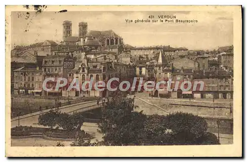 Cartes postales Verdun Vue Generale Sur Le Pont Beaurepaire