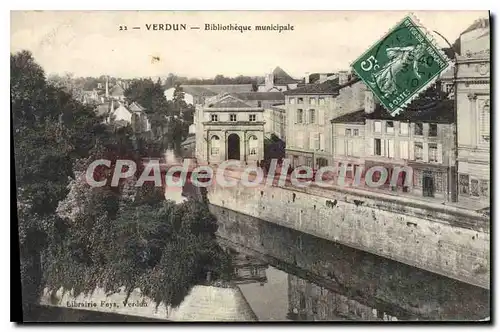 Cartes postales Verdun Bibliotheque Municipale