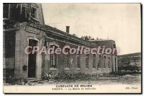 Ansichtskarte AK Verdun La Mairie De Belleville