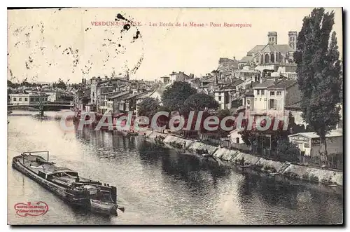 Cartes postales Verdun Les Bords De La Meuse pont